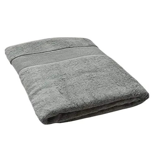 Cotton Grey Solid Turkish Design Towel
