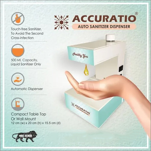 Plastic Accuratio Auto Sanitizer Dispenser