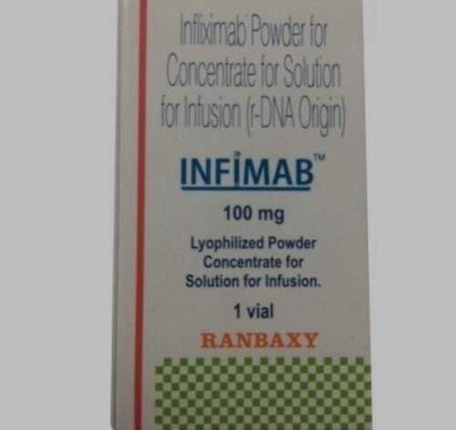 Infliximab Injection - 100 mg Strength, 1ml Vial, White Liquid | Prescription for Rheumatoid Arthritis, Ankylosing Spondylitis, Ulcerative Colitis