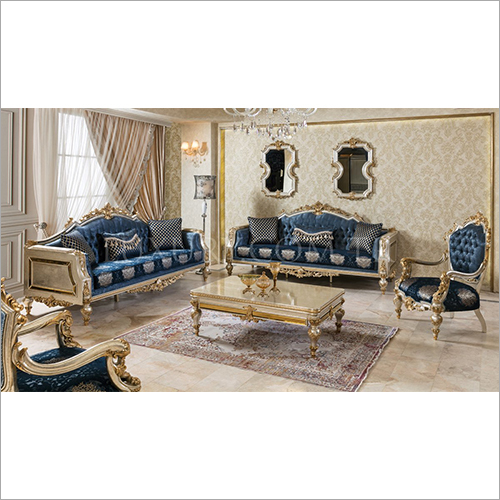 हस्तनिर्मित प्राचीन लकड़ी का सोफा