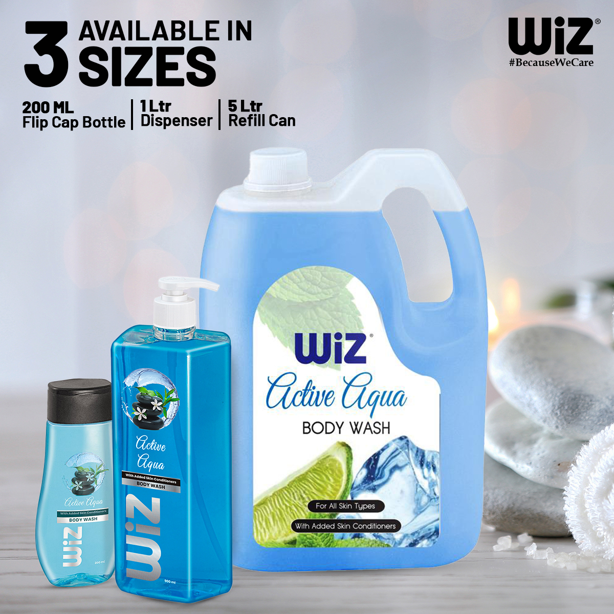 Wiz Classic Body Wash Refill Can- 5l Age Group: Suitable For All Ages