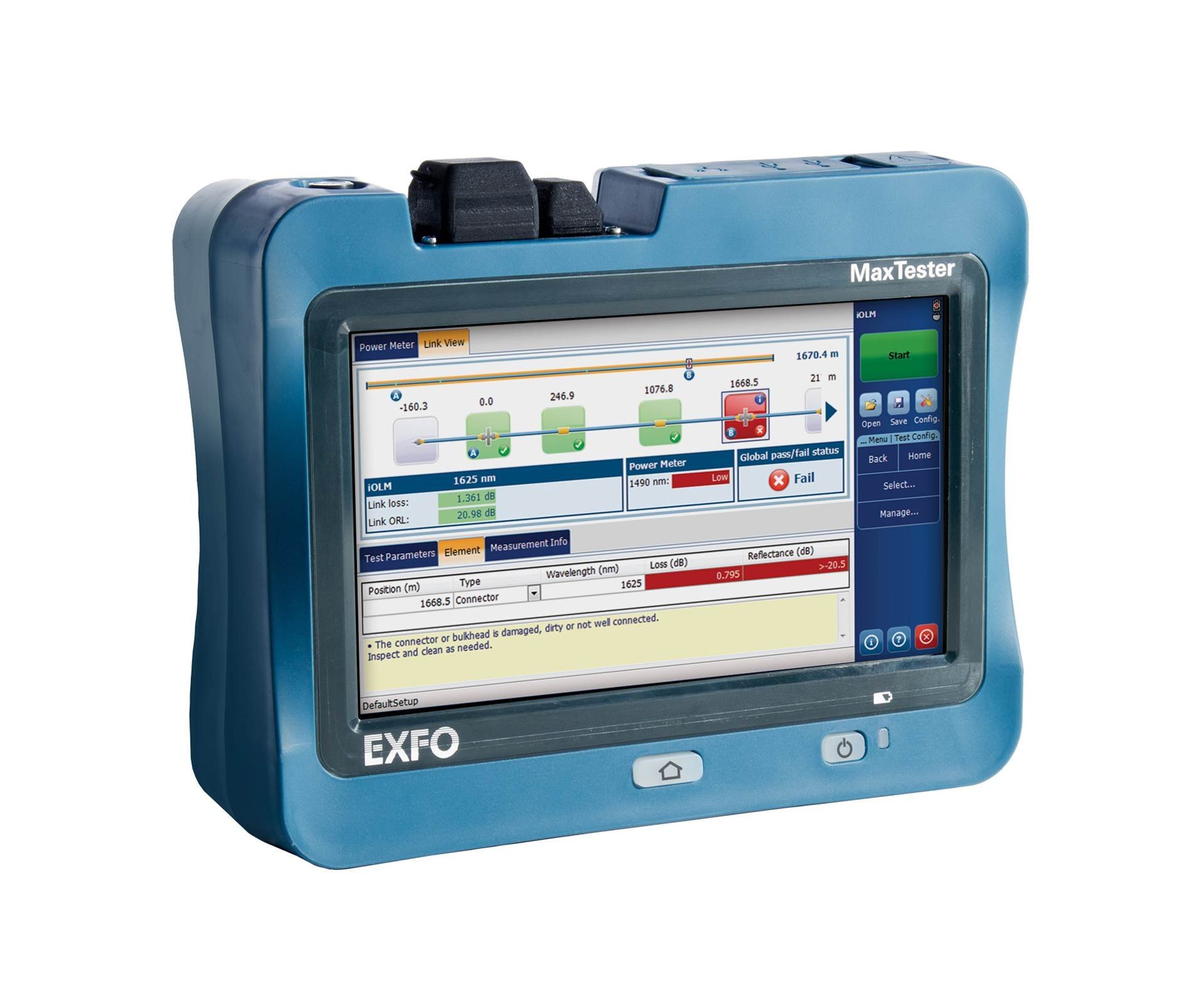 Expo Maxtester 730c Pon Otdr Application: Commercial & Industrial