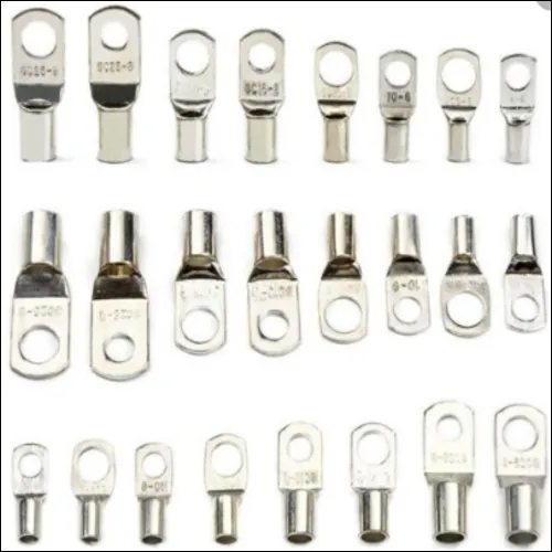 120 Sqmm Copper Tube Terminal Lugs (Cus Lugs) - Copper Material, 120 Sqmm Size, Silver Color | Industrial and Commercial Application, Warranty Included