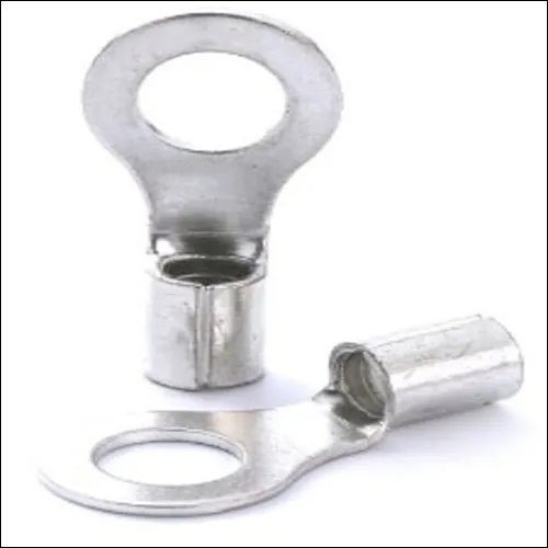 Copper Lugs Ring Type 16 Sq.mm - Copper Material, 16 Sq.mm Size, Silver Color | Industrial & Commercial Application, Warranty Included