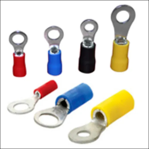 Insulated Lug 1.5 2 5 Sq Mm Ring Type - Copper Material, Silver Finish | Warranty Included, Designed For Industrial & Commercial Applications