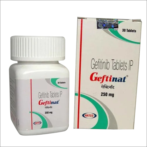 250mg Gefitinib Tablets IP - 250mg Dosage, For Non-Small Cell Lung Cancer Treatment, Targets Abnormal EGFR Genes, Flexible Dosage with Food