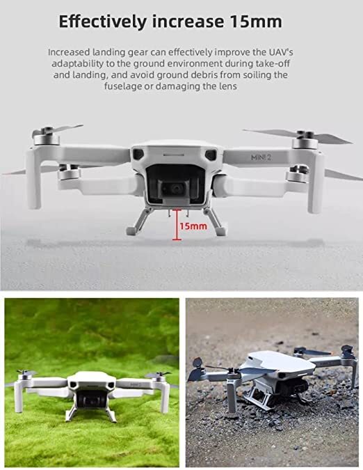 Height Extender Compatible With Dji Mavic Mini Foldable Landing Gear Accessories