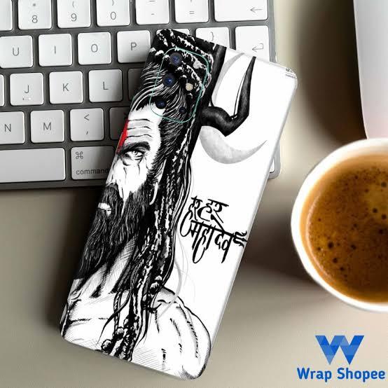 Printed Mobile Back Cover - Polycarbonate, 0.8mm Thickness, Light Blue | Durable Material, Image Print, Stylish Design, Easy Installation, Multiple Model Compatibility