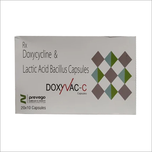 Doxycycline and Lactic Acid Bacillus Capsules - 100mg Hard Gelatin , Blister Pack of 10 White Capsules by Zenith Laboratories