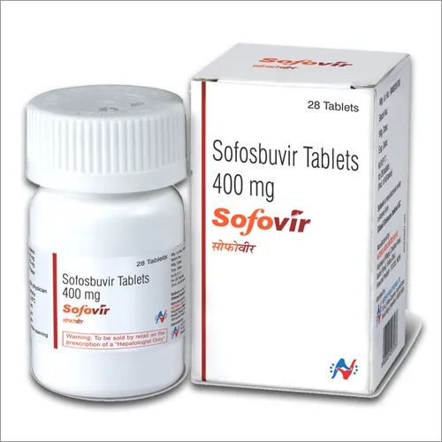 400 MG Sofosbuvir Tablets - Prescription Treatment for Hepatitis C | Brand: Sofovir, Manufacturer: Hetero Drugs, Composition: Sofosbuvir, 28 Tablets