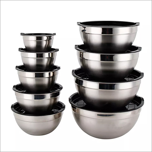 सिल्वर कस्टमाइज़ मल्टीपर्पस मिक्स बाउल सेट