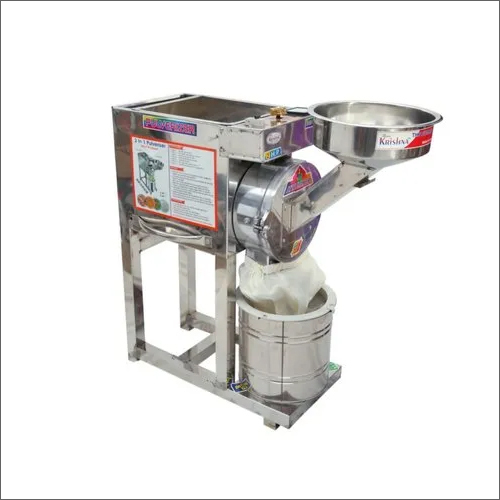 Silver 3 Hp Stainless Steel Pulverizer Machine