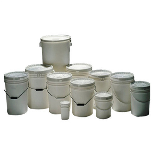 White Round Paint Pails Bucket
