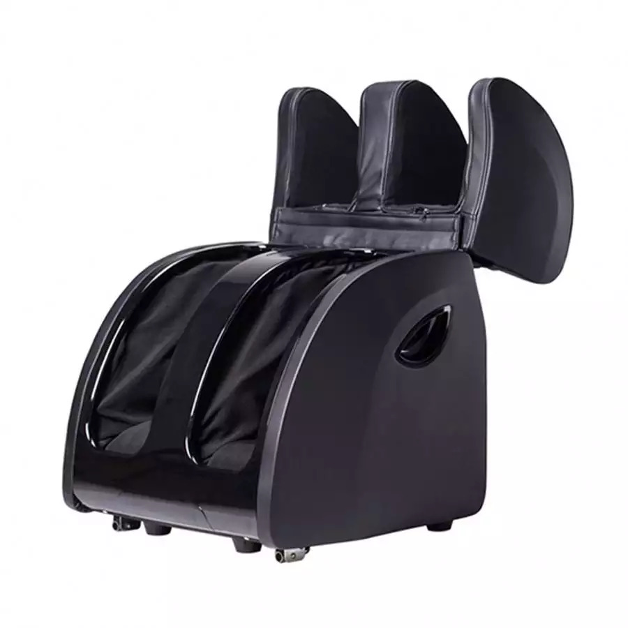 Foot Massager - Abs Plastic, 40x30x25 Cm , Black | 8 Rotating Rollers, Customizable Intensity And Direction, Remote Control Operation