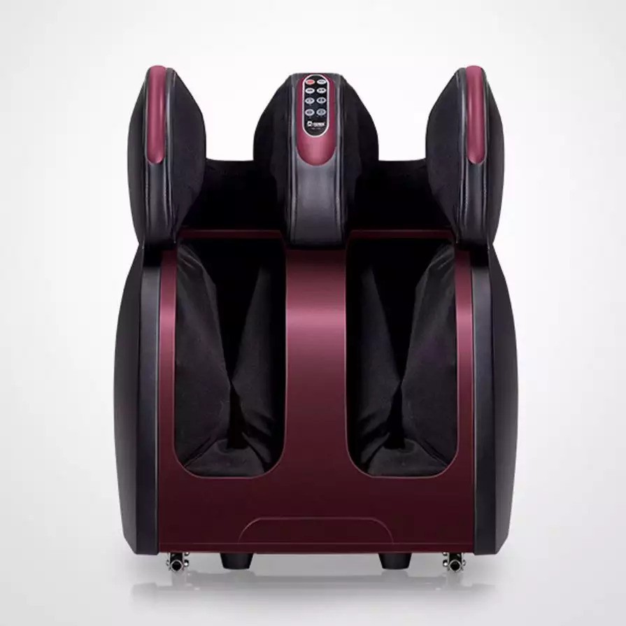 Foot Massager - Abs Plastic, 40x30x25 Cm , Black | 8 Rotating Rollers, Customizable Intensity And Direction, Remote Control Operation