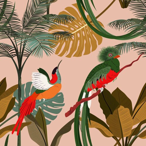 Mughal Print - Non Woven Paper, 57 Sq Ft | Moisture-proof, Waterproof, Personalized For Home, Hotel, Restaurant, And Office Decor