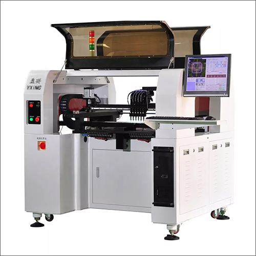 Automatic Pick And Place Machine - Galvanized Steel, White Finish | Automatic Operation, Electrical Power Source, 1-Year Warranty, Industrial Applications