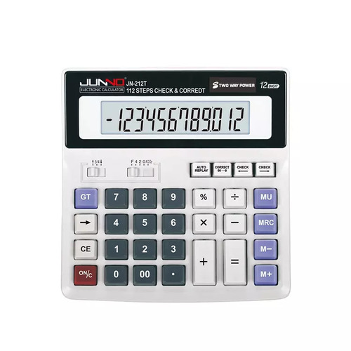 Office Calculator - Compact Design | Ergonomic Buttons, High-Resolution Display, Solar Powered