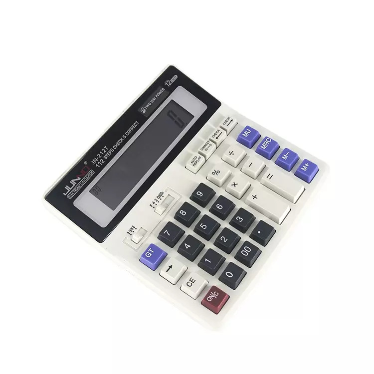 Office Calculator - Compact Design | Ergonomic Buttons, High-resolution Display, Solar Powered