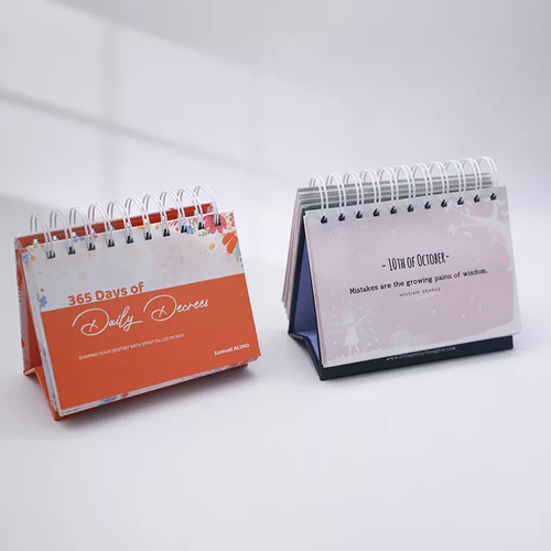 Printed Calendars - High-Quality Paper, Standard Size 11x8.5 Inches | Customizable Designs, Vibrant Color Printing