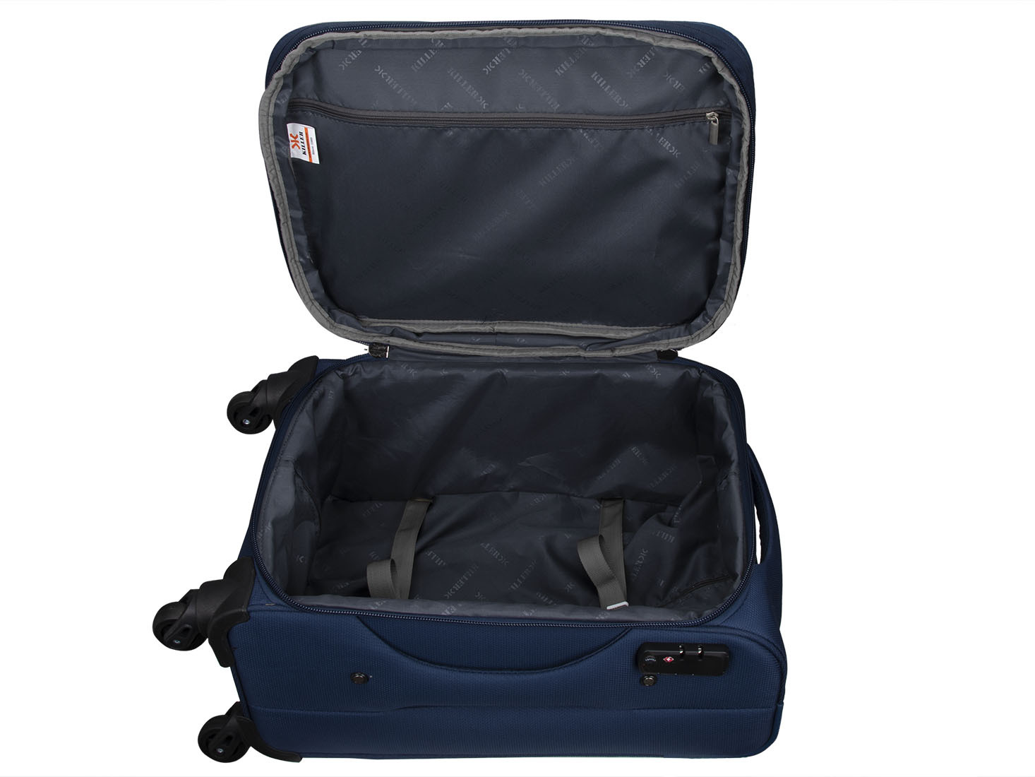 Maroon/navy/black Polyester 50 Cms Cabin Luggage Bags For Travel