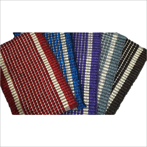 Rectangular Rip Door Mat - Cotton, 18x30 Inches, Multicolor with Striped Pattern | Anti-Skid, Washable, Durable for Home, Floor, Door Use