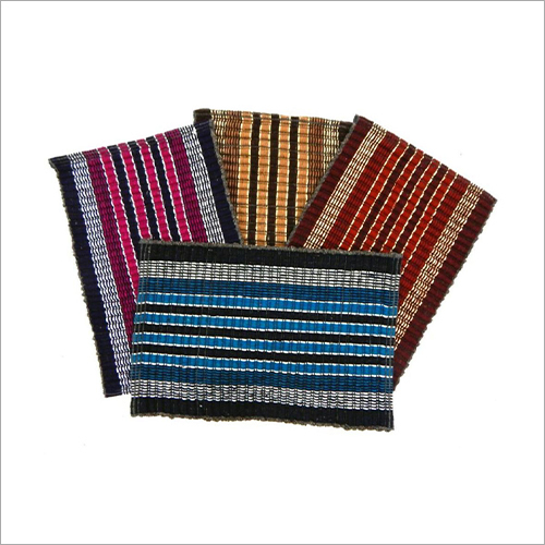 Rectangular Door Mat - Cotton, Standard Size, Multicolor Check Design | Comfortable for Home Flooring