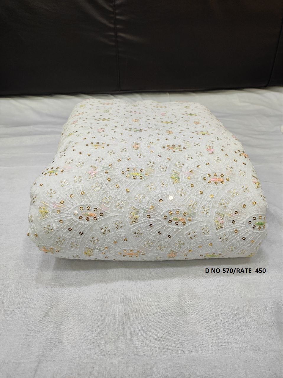 Multy Colour Embroidered Fabric