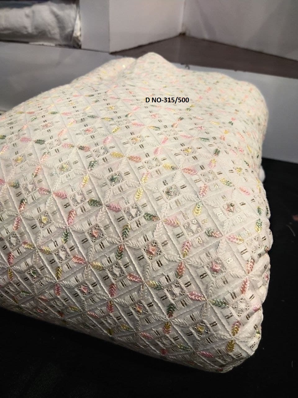 Multy Colour Embroidered Fabric