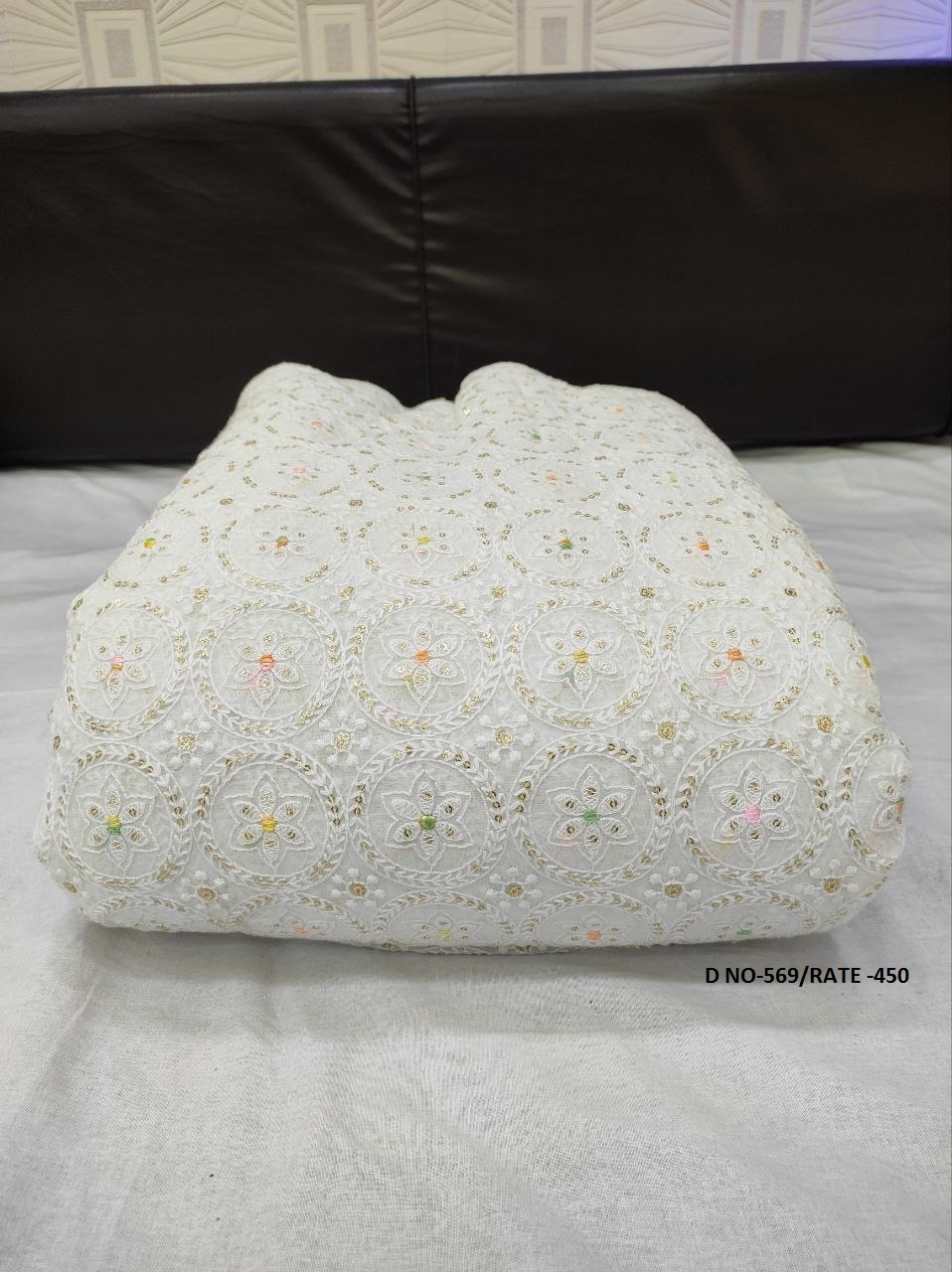 Multy Colour Embroidered Fabric