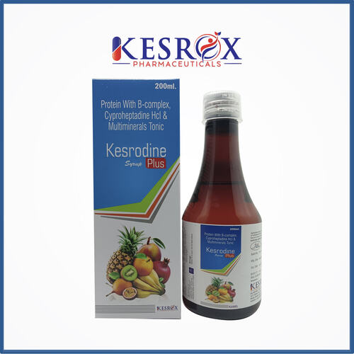 प्रोटीन सिरप बी कॉम्प्लेक्स सायप्रोहेप्टाडाइन मल्टीमिनरल