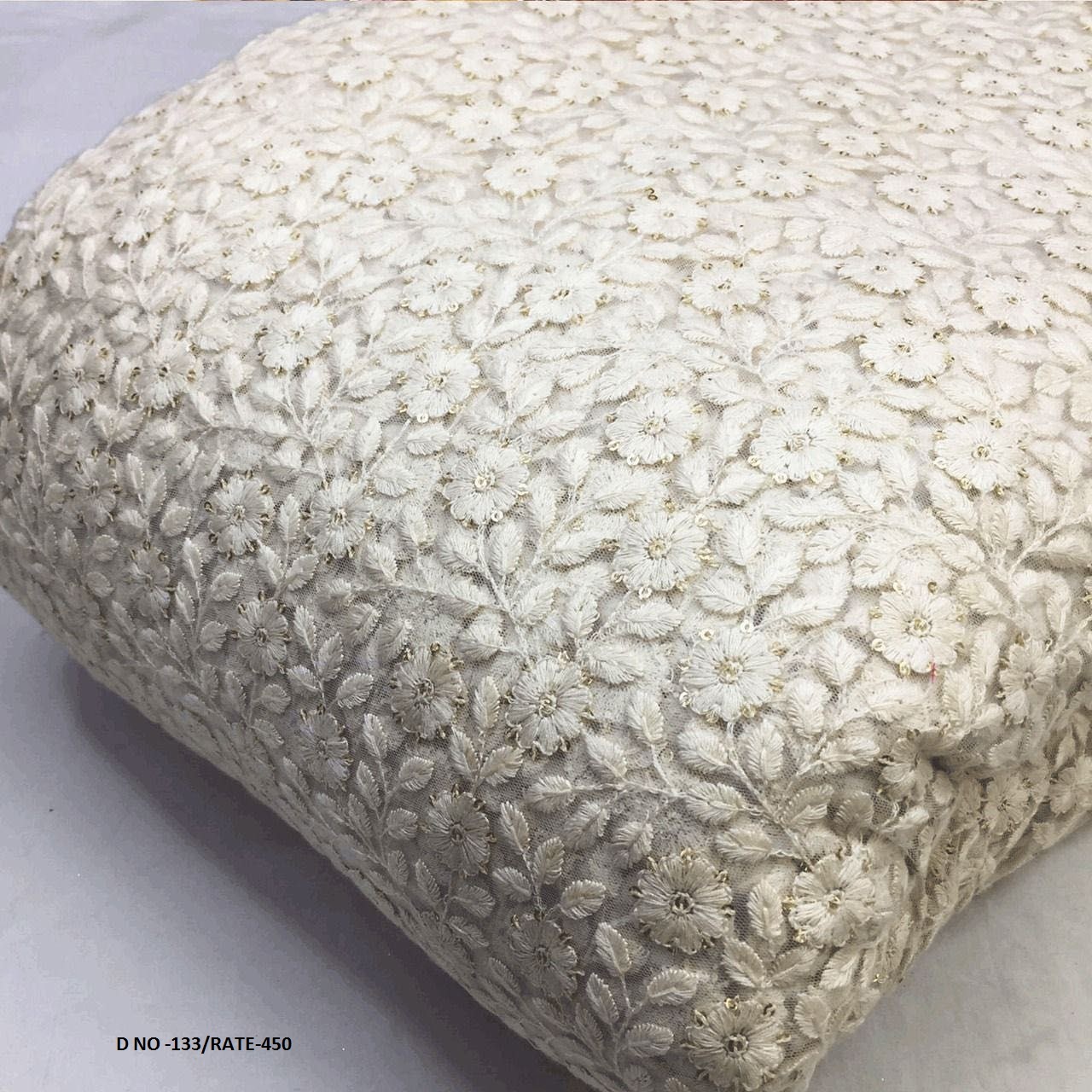 Net Embroidered Fabric