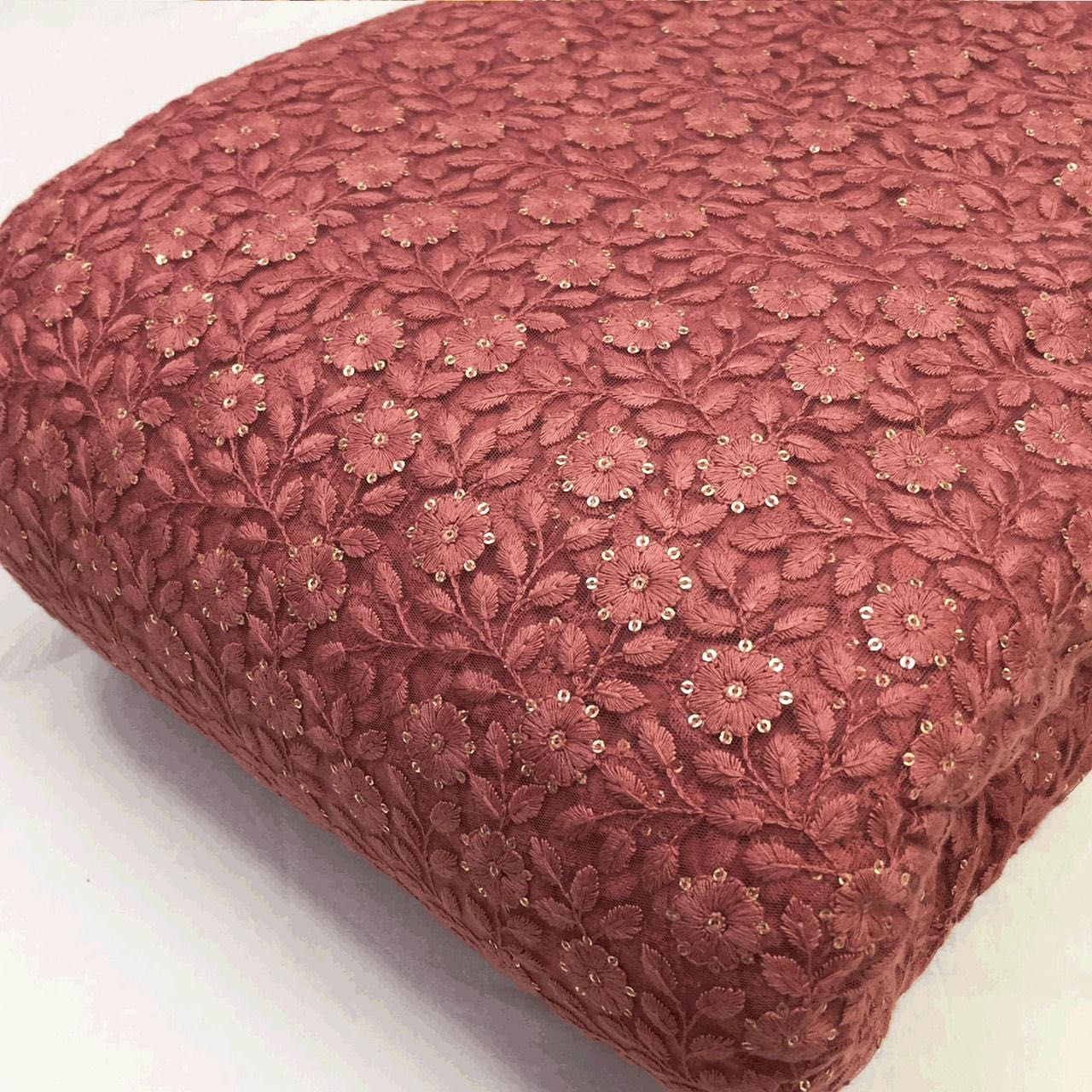 Net Embroidered Fabric