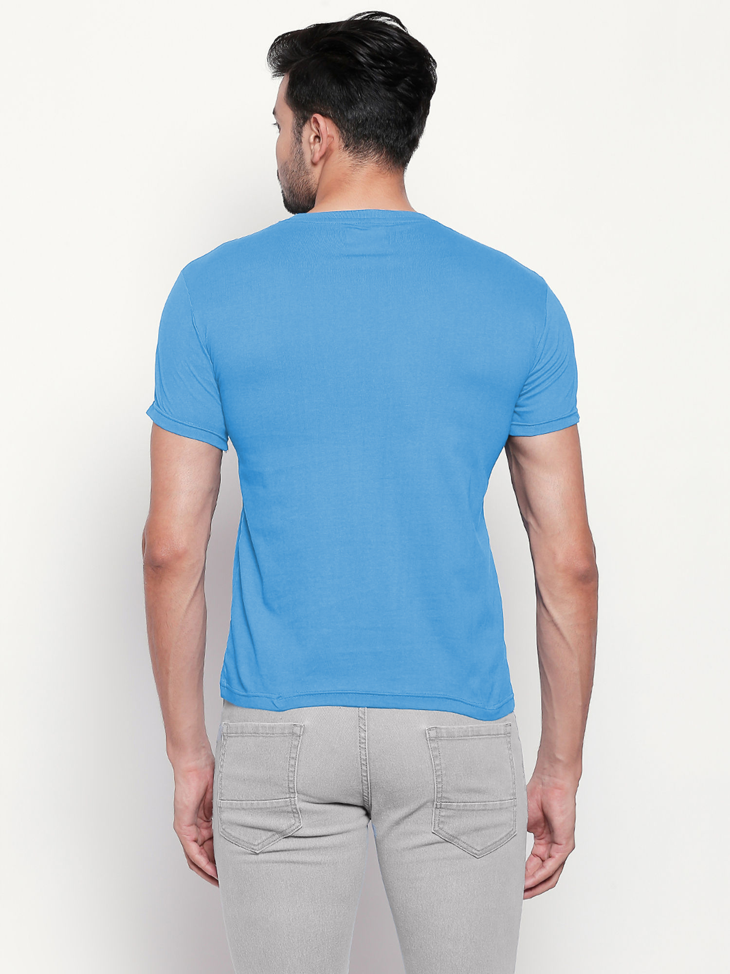 Cotton Men Tshirt 160gsm - Soft Cotton Fabric, Yellow Color, O-neck Collar, Short Sleeves, Plain Pattern - Suitable For All Seasons And Occasions