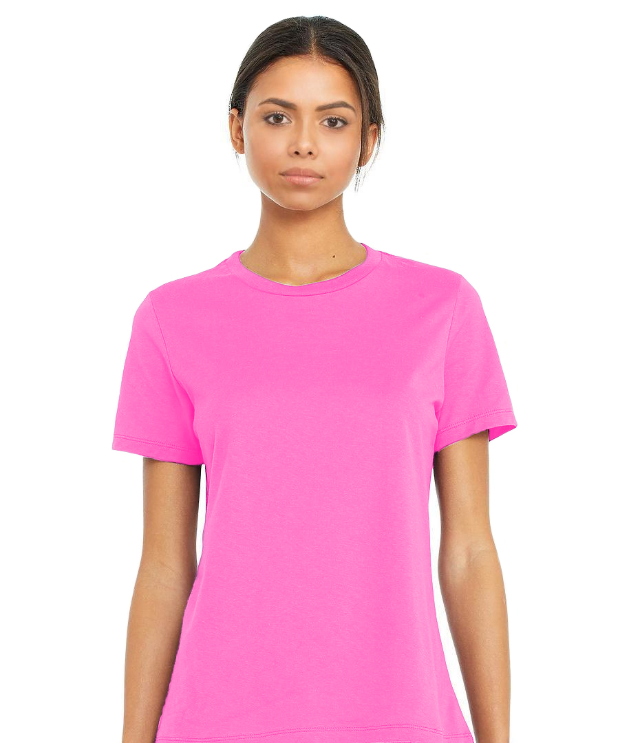 Cotton Women Tshirt 160 Gsm - Soft Blue Fabric, Short Sleeves, O-neck Collar | Suitable For All Seasons And Occasions