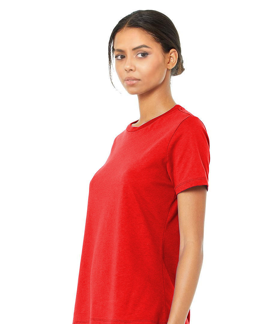 Cotton Women Tshirt 160 Gsm - Soft Blue Fabric, Short Sleeves, O-neck Collar | Suitable For All Seasons And Occasions
