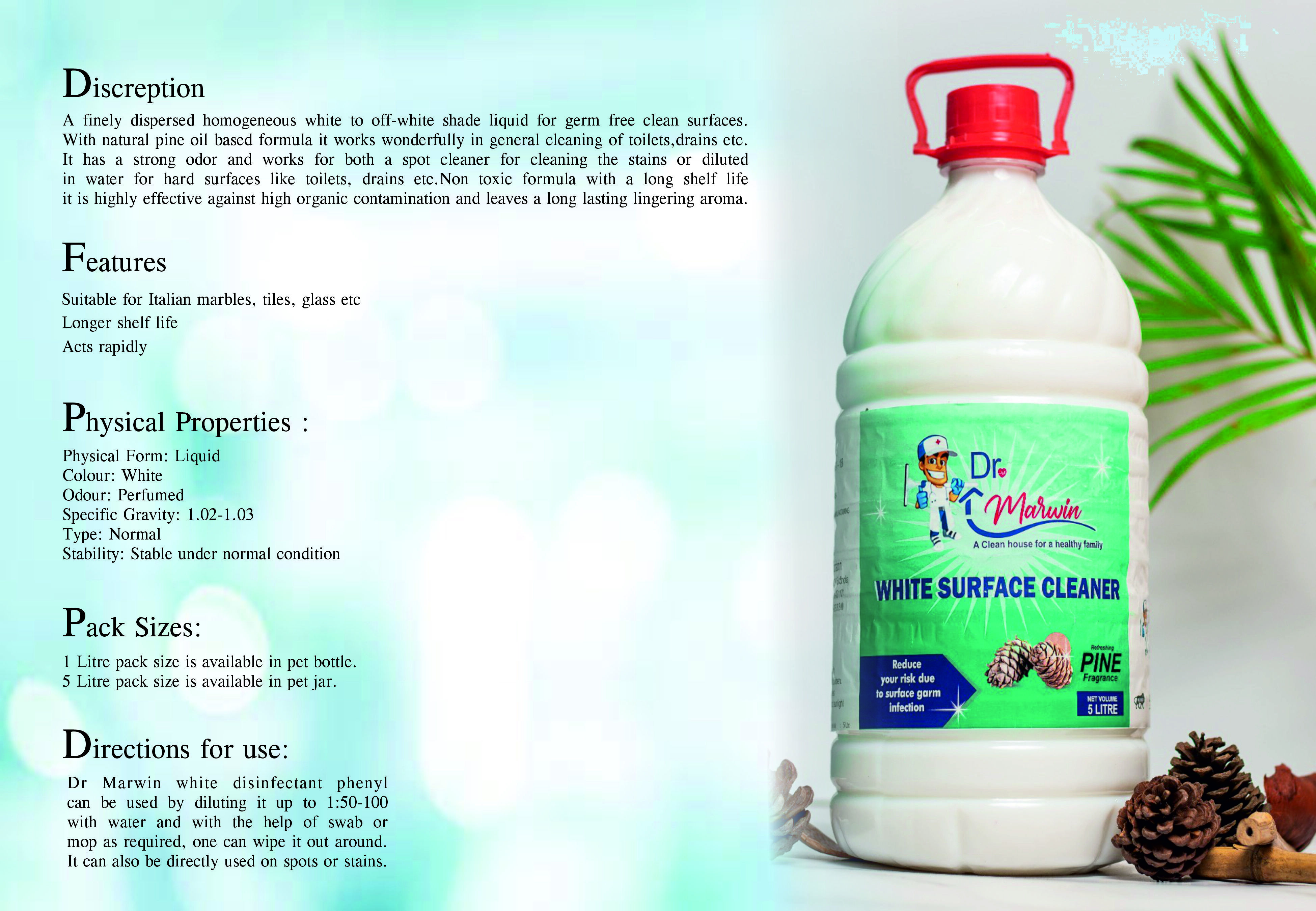 Dr Marwin White Phenyl Lemon Fragrance