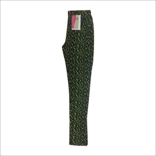 Ladies Cotton Jegging - Cotton, Customized Size (S, M, L), Colors: Green, Black | Features: Washable, Printed Pattern, Perfect for Casual Wear