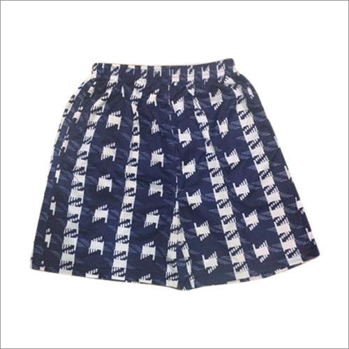 Different Available Mens Blue Printed Shorts