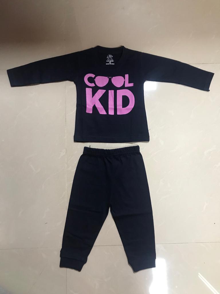 Cool In Cool Kids Wear Set - Cotton Blend, Xs And Xxs Sizes | Fun And Trendy Boys T-shirt And Pajama Set