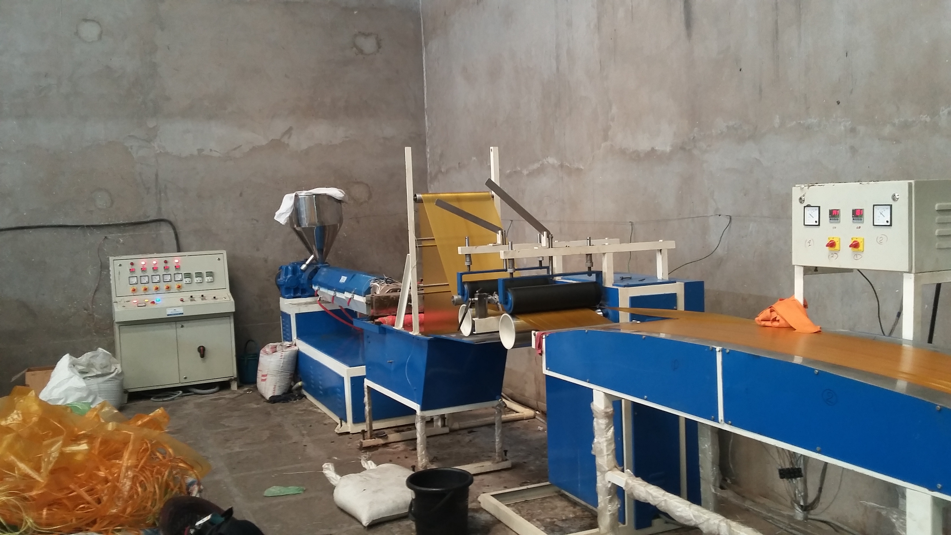 Plastic Synthetic String Sutli Plant - 4000 Kg, 55 Power | Semi-automatic, Electric Drive, Frequency Speed Control, 1 Year Warranty