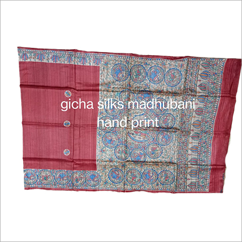 मल्टीकलर मधुबनी हैंड प्रिंट्स