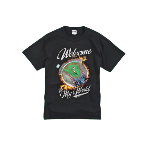 कॉटन ब्लैक किड्स टी शर्ट