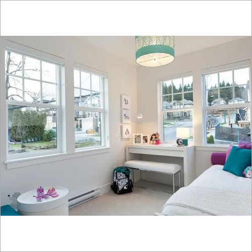 UPVC White Profile Window - Polished Finish | Home and Office Use, Elegant White Color, Durable UPVC Material