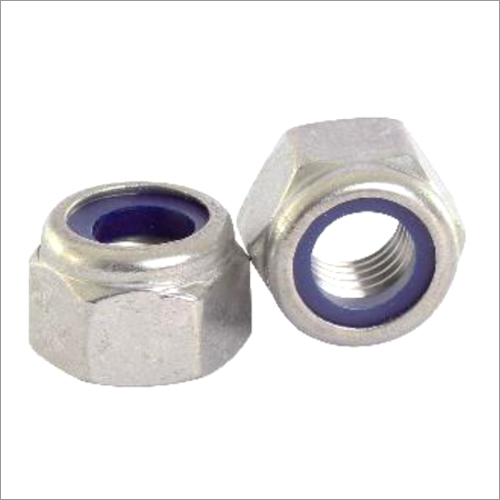 Nylock Nut - Steel M6 Thread Size 8mm Height, Zinc Plated Finish | Metric Thread Pitch 1mm, 10mm Width