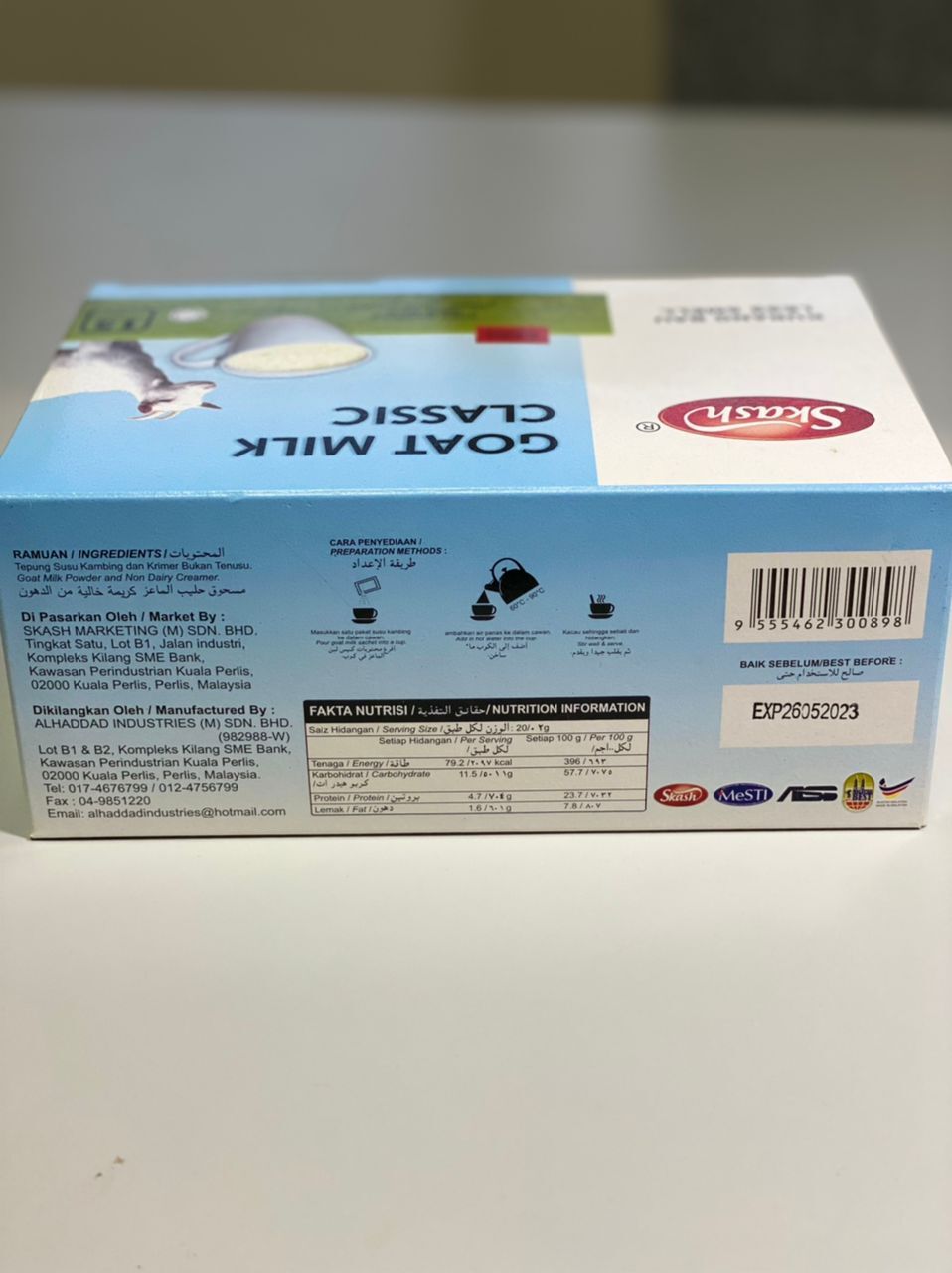 Goat Milk Packaging: Box
