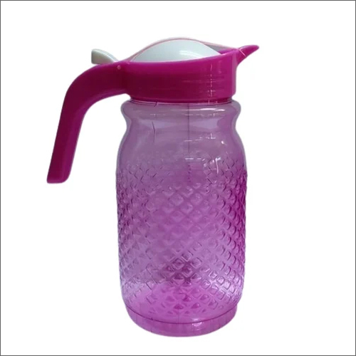 Pink Plastic Water Jug - Plastic Material, 29.8 cm Size, Regular Shape | Vibrant Pink Color for Stylish Hydration Solutions