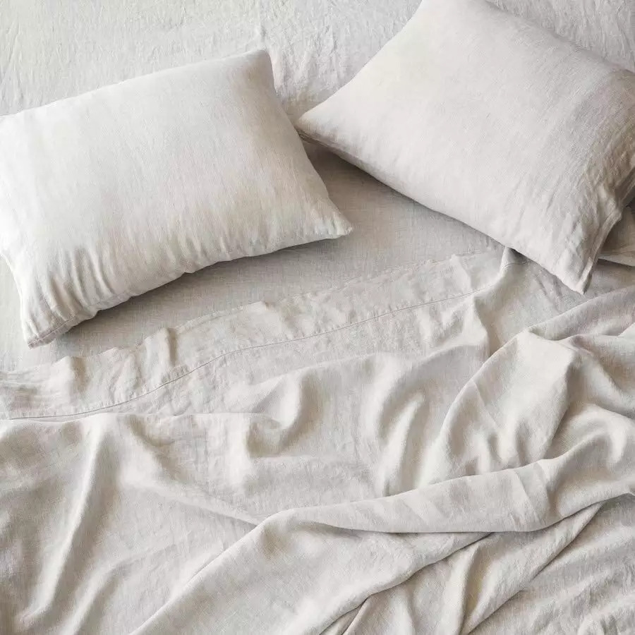 Bedding Set - Luxurious Cotton Blend, Queen Size, Elegant Ivory White | Hypoallergenic, Soft, Breathable