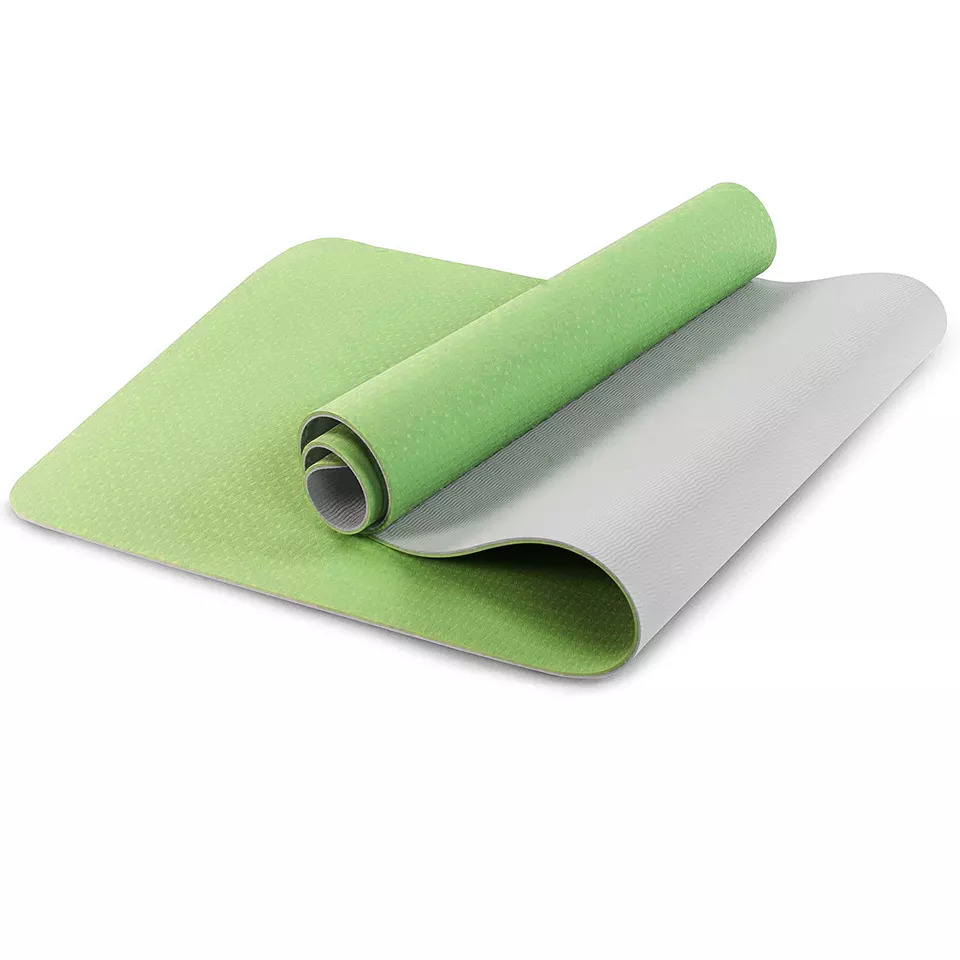 Yoga Mat - Tpe 183cm X 61cm X 6mm , Purple Ideal For Yoga, Pilates And Fitness Exercises, Eco-friendly And Foldable Design