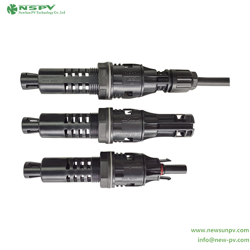 Black Solar Pv Combiner Box Fuse Connector Solar Panel Fuse Connector For Dc Combiner Or Inverter